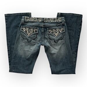 Women’s Studded Miss Me Bootcut Jeans - Size 26